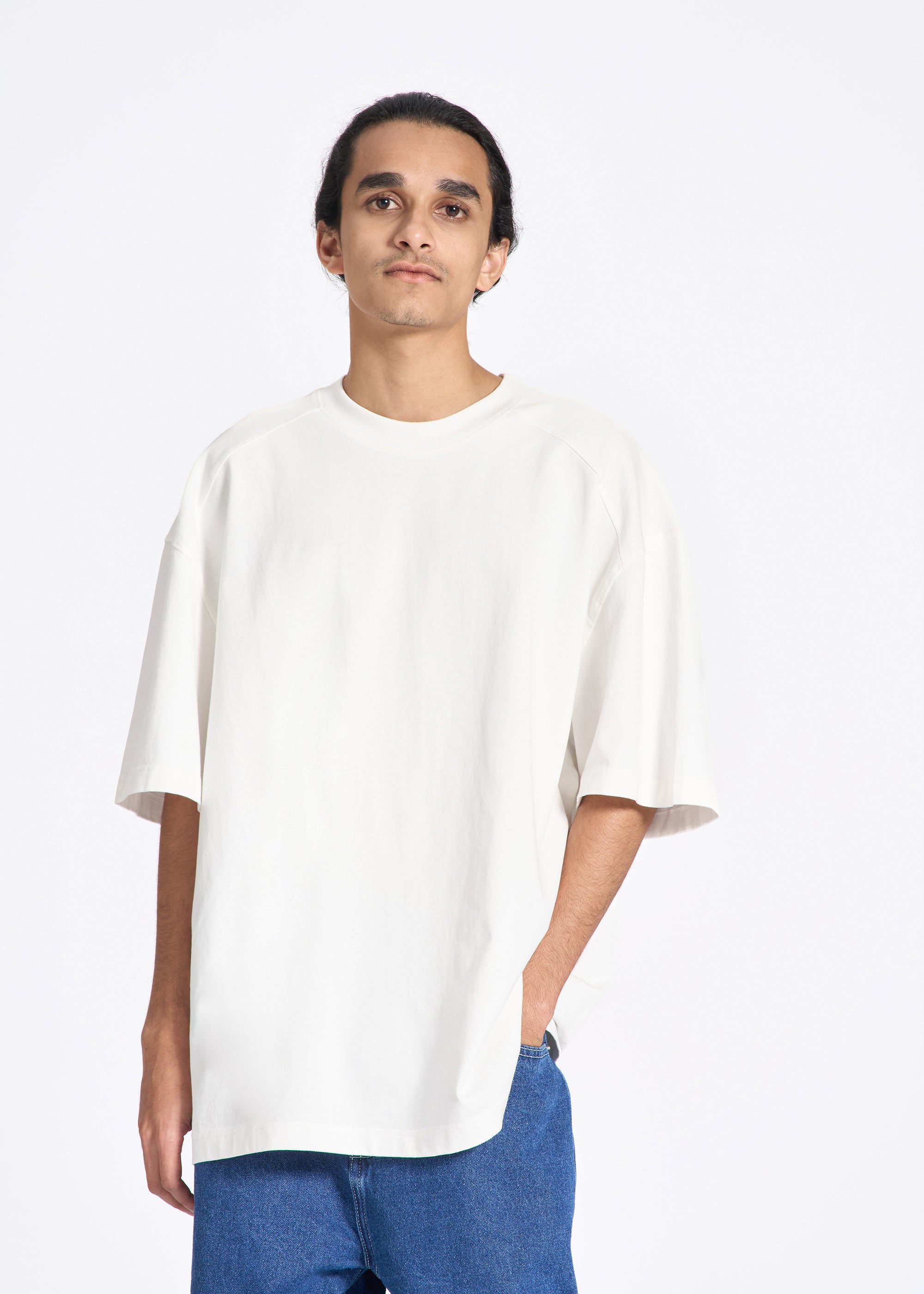 Oversized Half-Sleeve T-Shirt Solid