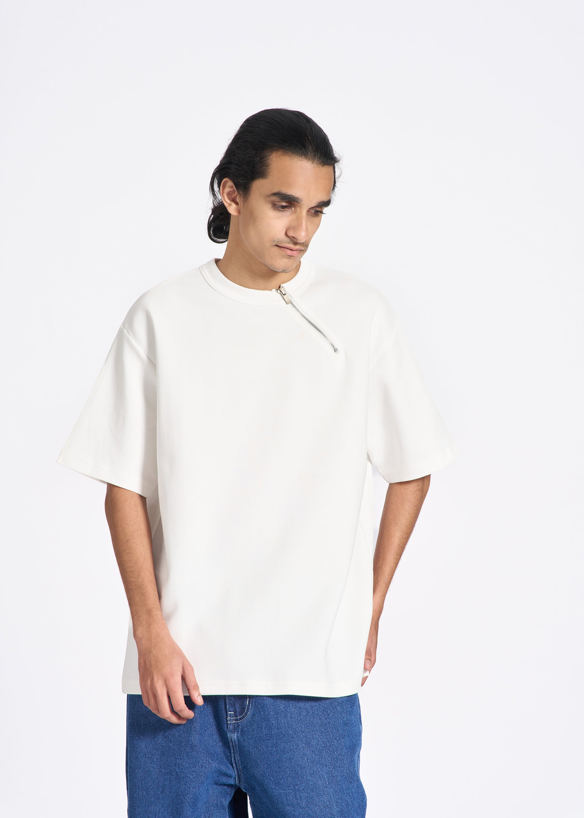 Half-Sleeve T-Shirt Zip