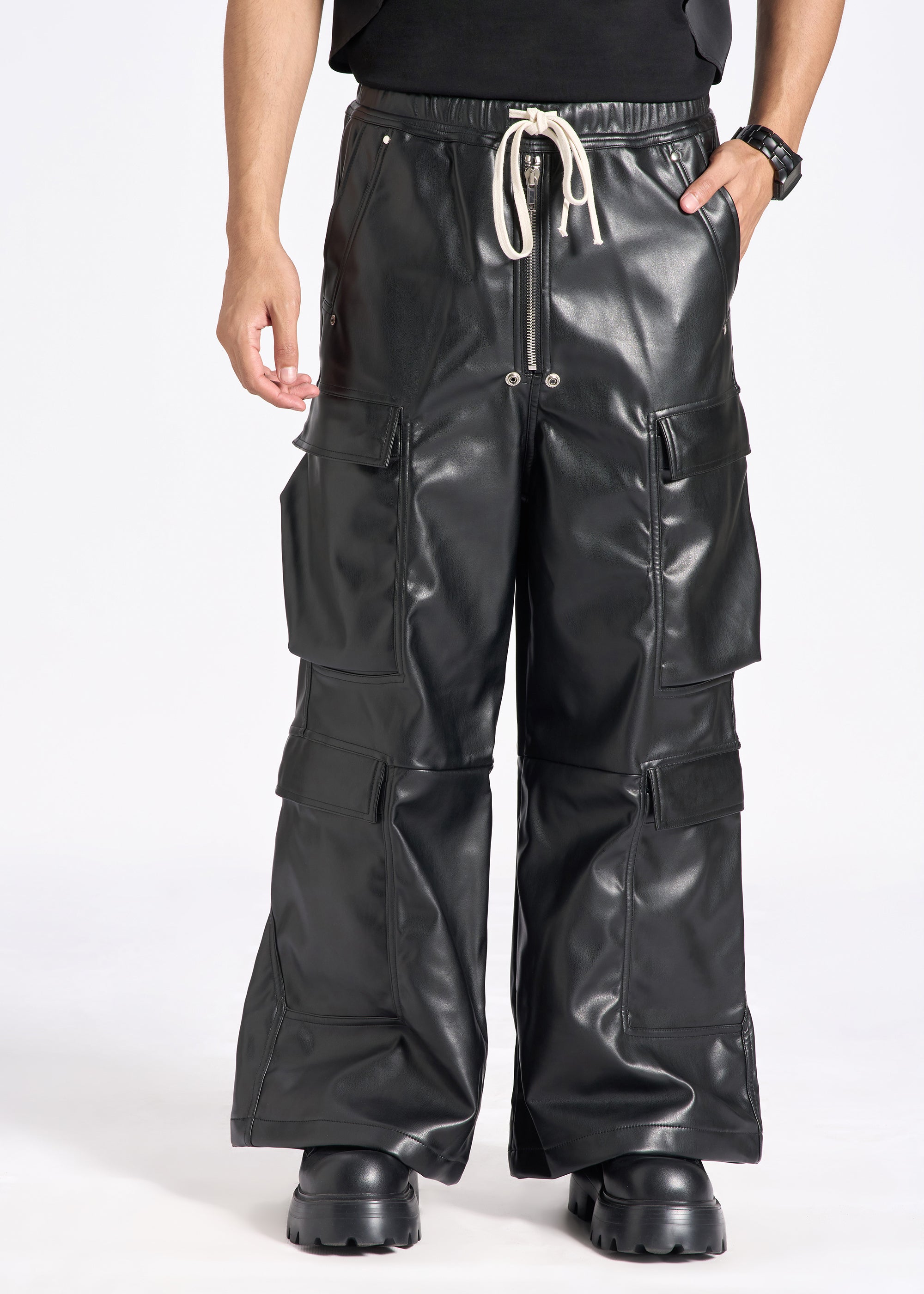 Baggy Leather Pants