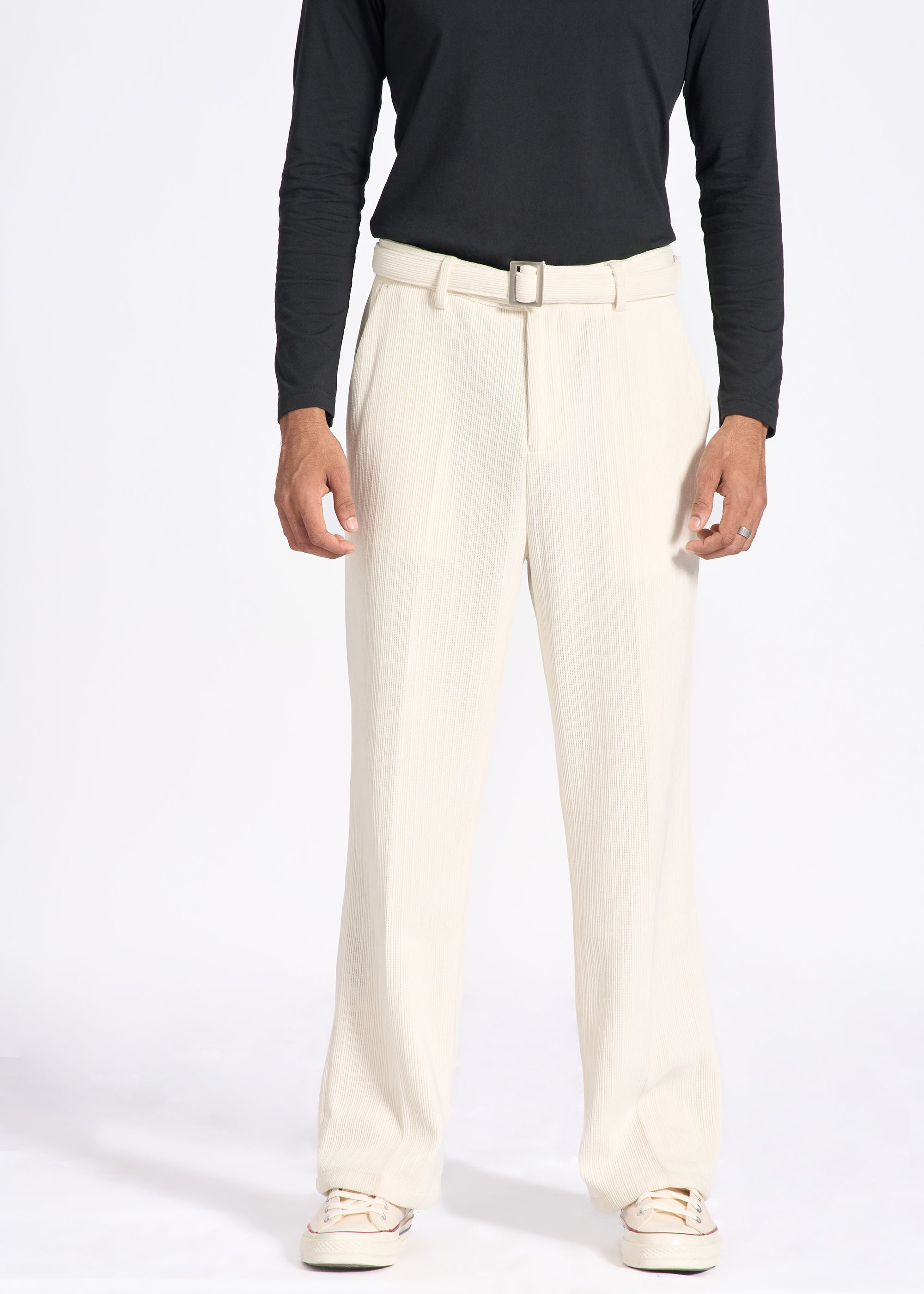 Wide-Fit Corduroy Pants